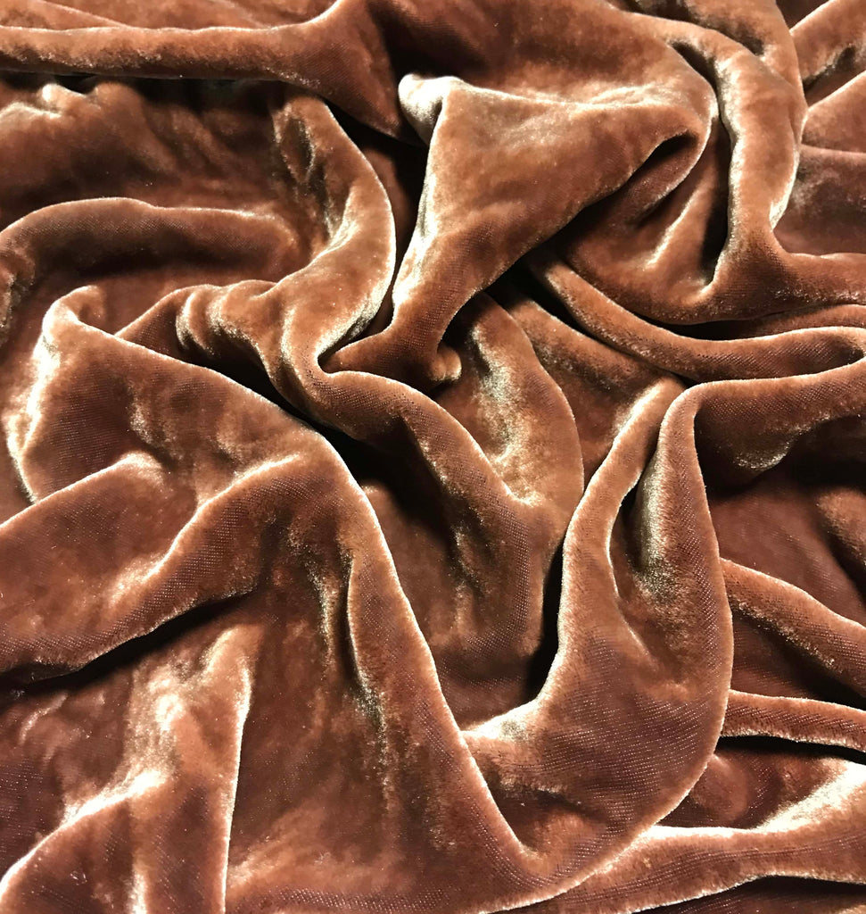Cinnamon - Hand Dyed Silk Velvet