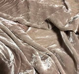 Gray Taupe - Hand Dyed Silk Velvet