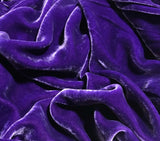Imperial Purple - Hand Dyed Silk Velvet