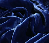 Ocean Blue - Hand Dyed Silk Velvet