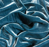 Teal Blue - Silk Velvet