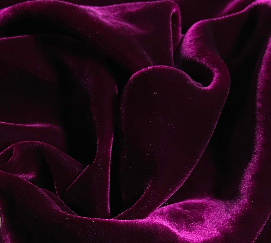 Iridescent Deep Fuchsia - Silk Velvet