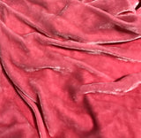 Pretty Pink - Hand Dyed Silk Velvet