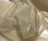 Beige - Silk Organza Fabric