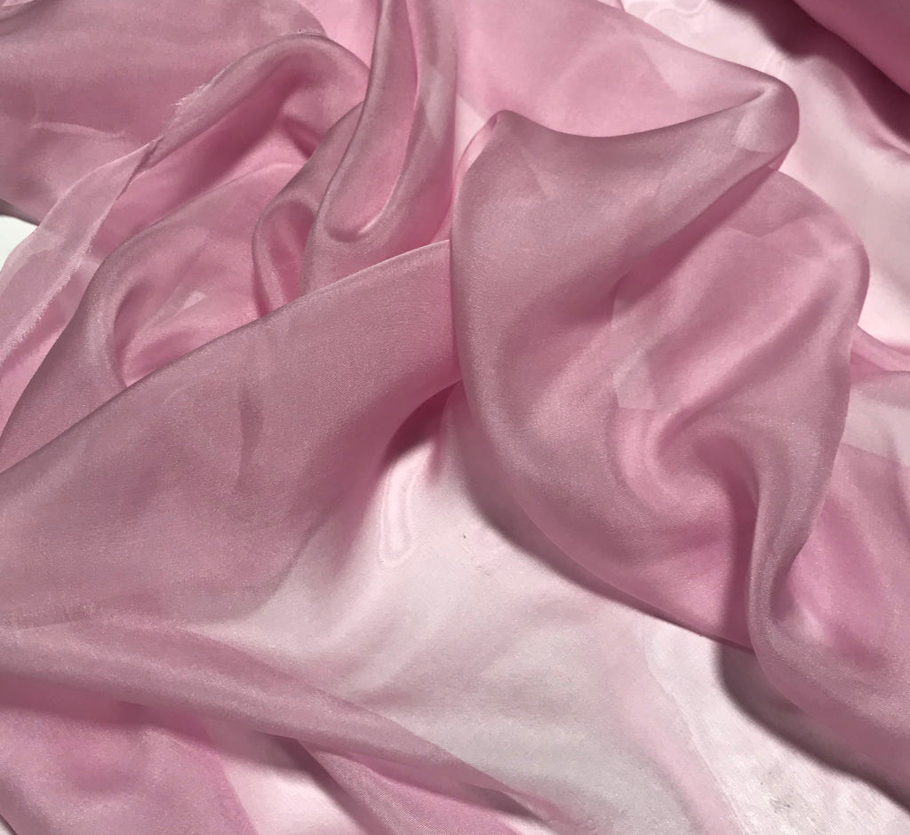 Pretty Pink - Iridescent Silk Chiffon