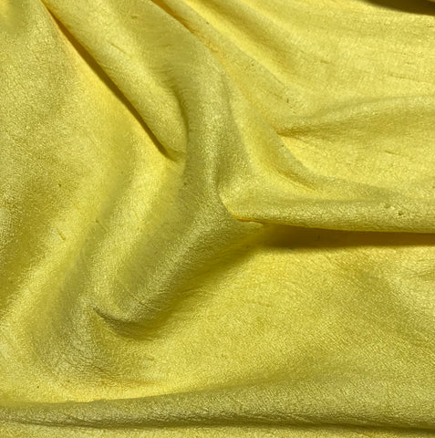 Sunshine Yellow - Hand Dyed Silk Dupioni