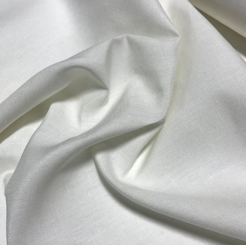 Silk/Linen Suiting Fabric - Natural White