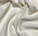 Natural White Raw Silk Checkered Weave Noil Fabric