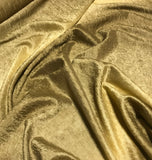 Ombre Gold & Brown Crushed Tergalet Fabric - Polyester 108" wide