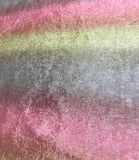 Ombre Pink Gold Rust Crushed Tergalet Fabric - Polyester 108" wide