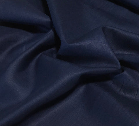 Spechler-Vogel Fabric - Belfast Best Handkerchief Linen - Navy Blue