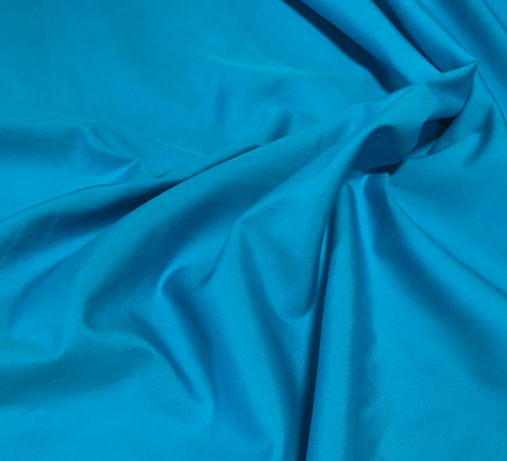 Turquoise Blue - Pima Cotton Broadcloth Fabric