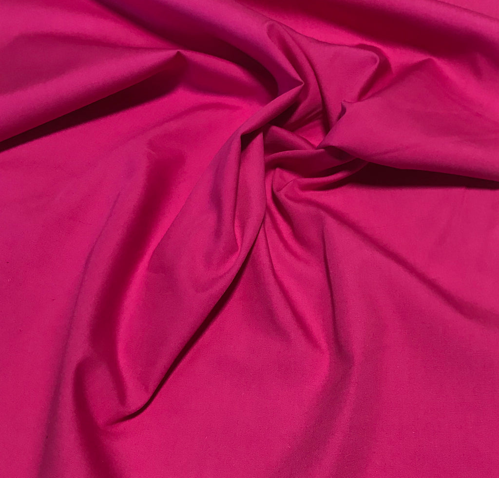 Hot Pink - Cotton Broadcloth Fabric