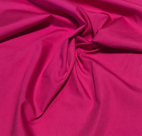 Hot Pink - Cotton Broadcloth Fabric