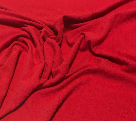Scarlet Red - Hand Dyed Silk Noil