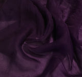 Amethyst Purple - Hand Dyed Silk Organza