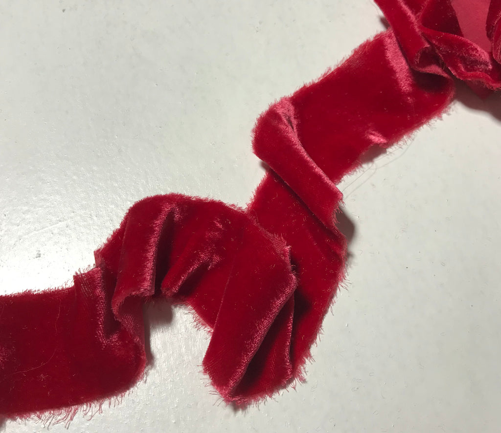 Red Rouge Silk Ribbon {read full description}