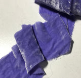 Hand Dyed Iris Purple Silk Velvet Ribbon ( 4 Widths to choose from)