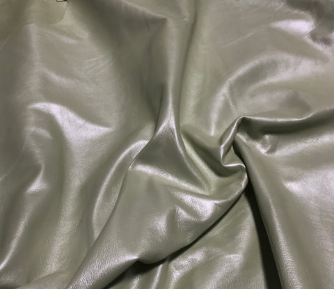 Metallic Light Green - Lambskin Leather