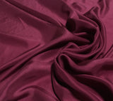 Maroon - Hand Dyed Silk Twill Fabric