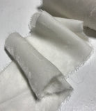 White Silk Velvet Ribbon ( 4 Widths to choose from)