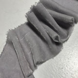 Hand Dyed Silver Gray Silk Velvet Ribbon ( 4 Widths to choose from)
