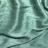 Sage Green - Hand Dyed Silk Dupioni
