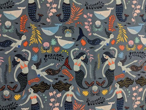 Mermaids Siren Song Twilight - Sirena - Art Gallery Fabrics -Premium Cotton