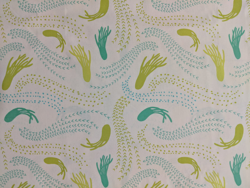 Calamar Citron Squid Octopus - Sirena - Art Gallery Fabrics -Premium Cotton