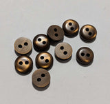 Tiny Baby or Doll 2 Hole Plastic Button -8mm / 5/16 inch Dill Buttons