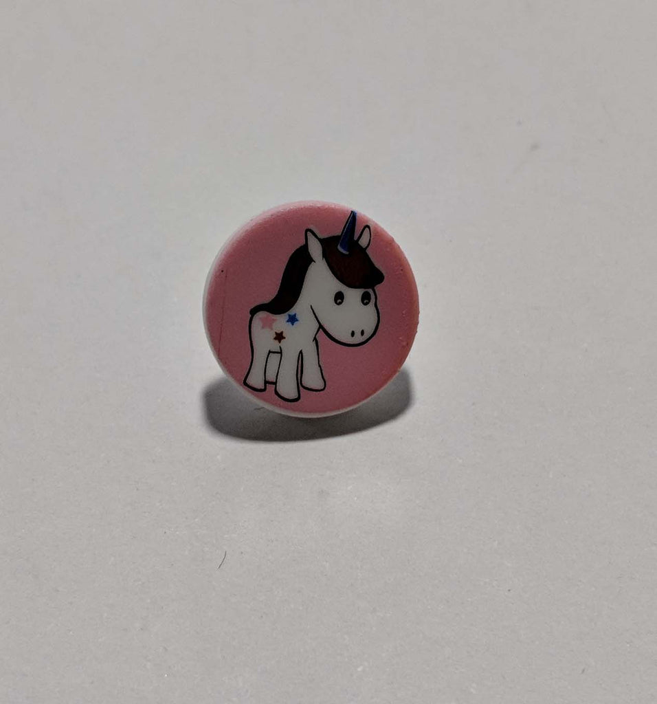 Unicorn Plastic Button 14mm / 9/16"- Dill Buttons