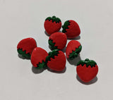 Strawberry Plastic Button - Dill Buttons