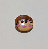 Doll Face Plastic Button - 18mm / 11/16" - Dill Buttons