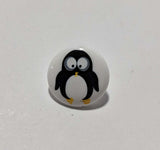 Penguin Plastic Button - 15mm / 5/8 inch - Dill Buttons