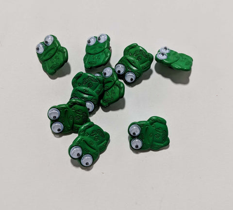 Frog Plastic Button - Dill Buttons