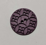 Art Nouveau Geometric Plastic Button - 28mm / 1 1/8 inch - Dill Buttons