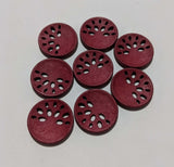 Art Nouveau Decorative Plastic Button - 28mm / 1 1/8 inch - Dill Buttons