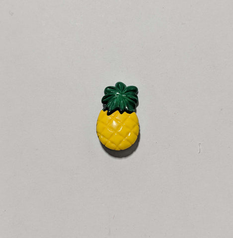 Pineapple Plastic Button - Dill Buttons