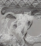 Fans White - Guipure Bridal Lace (1-7/8" wide)