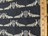 Peacocks Regal Impressions Chinoise Metallic -Art Gallery Fabrics Premium Cotton