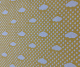 Yellow Bloom Rain Clouds - Riley Blake Cotton Fabric