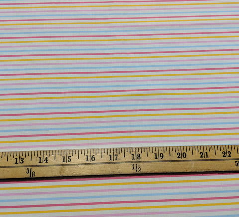 Petite Treat - Stripes Multi - Riley Blake Cotton Fabric