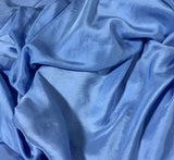 Periwinkle Blue - Hand Dyed Silk Twill