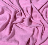 Ballerina Pink - Hand Dyed Squares Weave Silk Noil