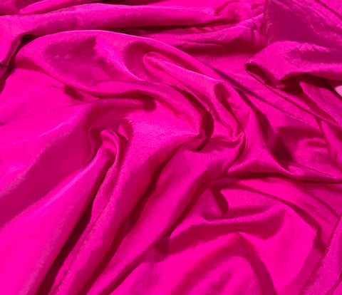 Magenta - Hand Dyed Silk/Cotton Satin