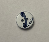 Telephone Plastic Button - 13mm / 1/2" - Made in France