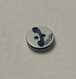 Telephone Plastic Button - 13mm / 1/2" - Made in France