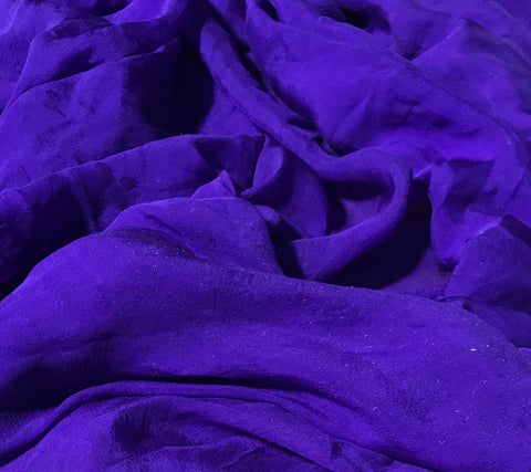 Violet Purple - Hand Dyed Soft Silk Organza