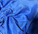 Cornflower Blue - Hand Dyed Silk Dupioni
