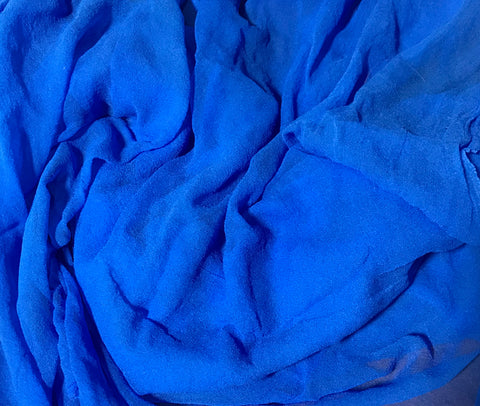 Cornflower Blue - 3mm Hand Dyed Silk Gauze Chiffon